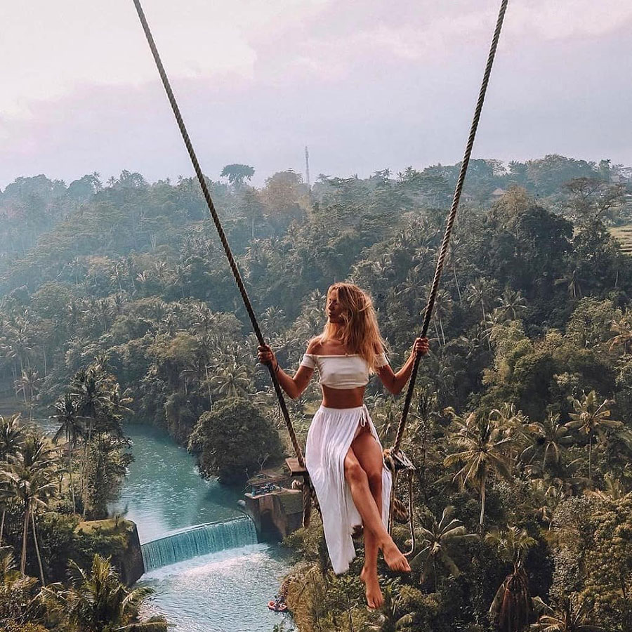 Ubud Swing, Waterfall & Monkey Forest